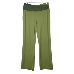 Lululemon Throwback Astro Pants Criss Cross Waistband Green W5EOOS Women's 12